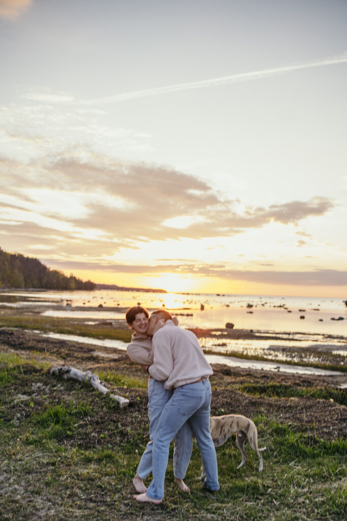 sunset photo session in Estonia